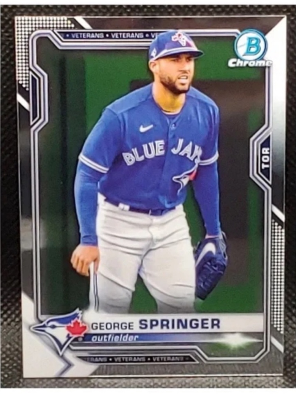 🇨🇦NOW $3🍀 George Springer 2020 Topps Chrome Toronto Blue Jays Baseball Card